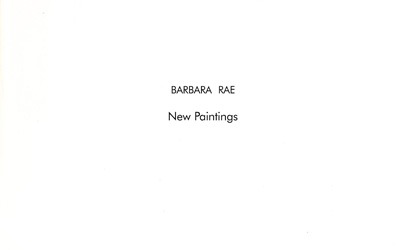 Barbara Rae New Paintings
