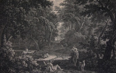 William Woollett and John Browne – Clearing in a Forest