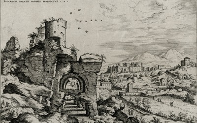 Cock, Hieronymous – Ruinarum palatii maioris prospectus 4