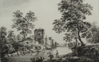 Sandby, Paul – River Landscape with Figures 1758