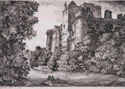 John Clerk of Eldin Craigmillar Castle from the South West 1777 172 x 265 mm