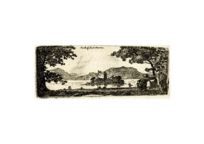 John Clerk of Eldin Loch Leven Castle 35 x 82 mm