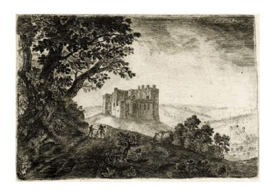 John Clerk of Eldin Crichton Castle from the North East 1773 113 x 167 mm