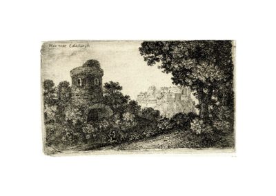 John Clerk of Eldin Coltbridge Tower near Edinburgh 57 x 98 mm