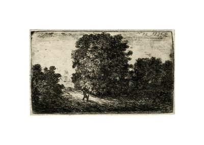 John Clerk of Eldin Road Bordered by Trees 1776 59 x 99 mm