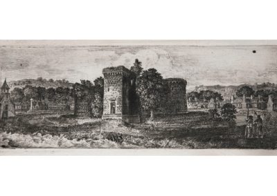 John Clerk of Eldin Rothesay Castle Bute 76 x 203 mm