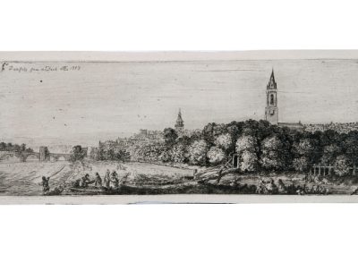 John Clerk of Eldin Dumfries from the Dock 1777 75 x 203 mm