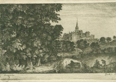 Dunfermline an etching by John Clerk of Eldin
