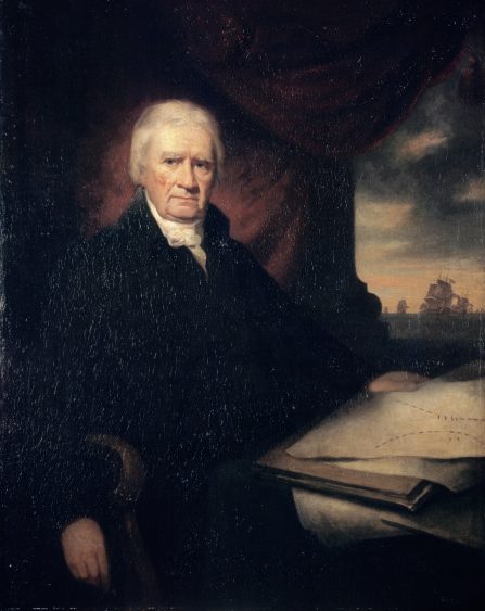 Portrait of John Clerk of Eldin by James Saxon in the Scottish National Portrait Gallery